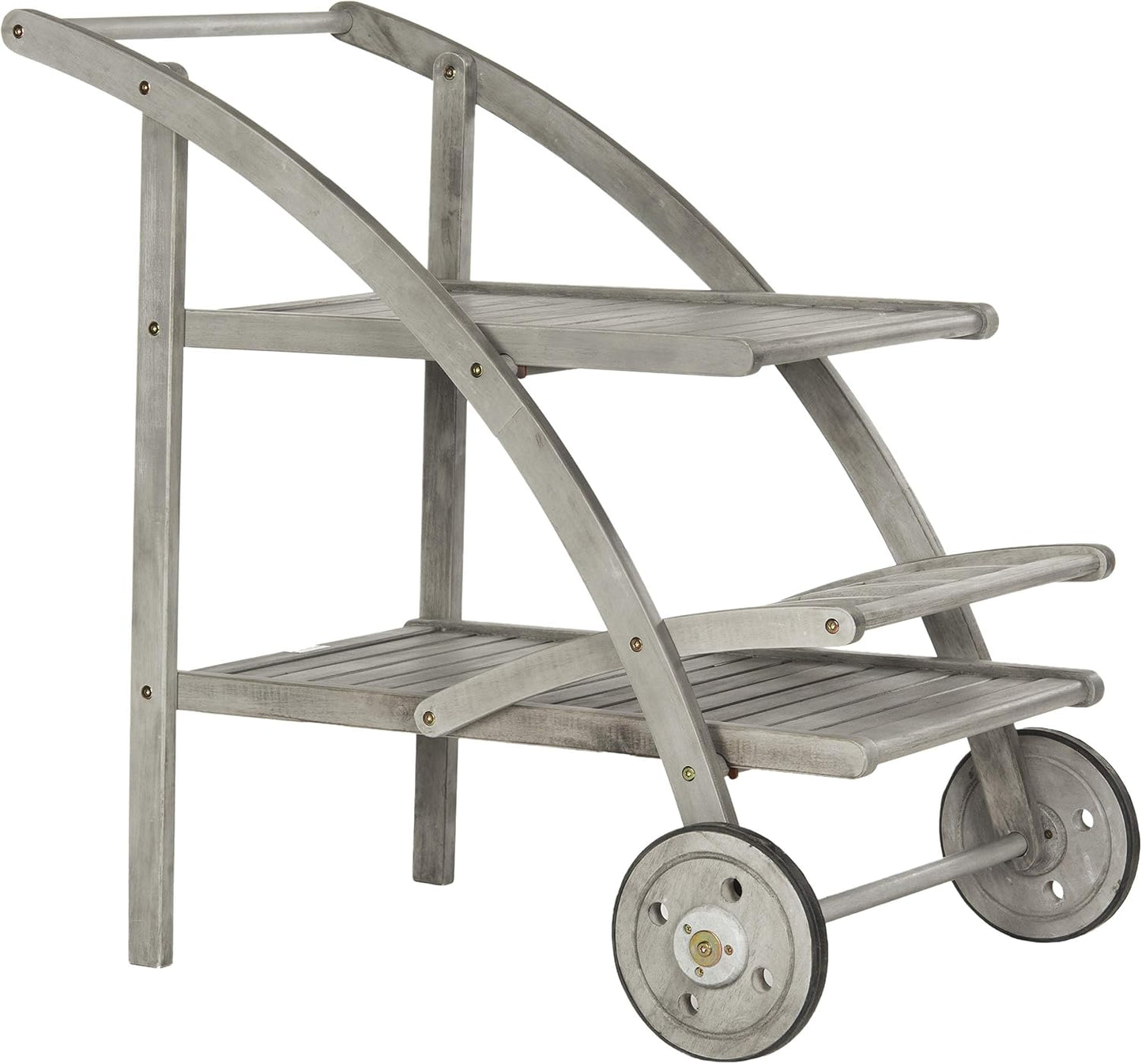 Carrito té exterior gris lavado