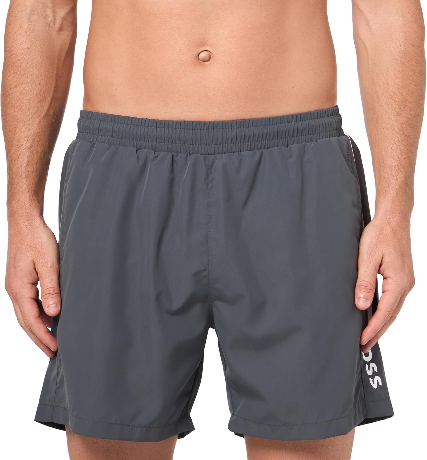 Bañador con logotipo vertical para hombre