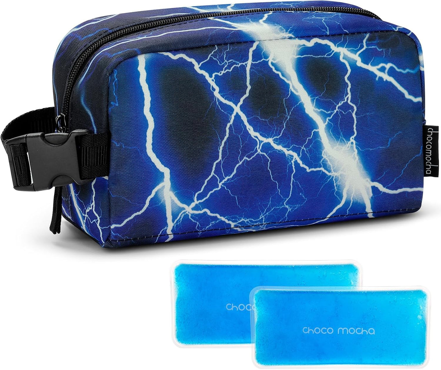 Bolsa refrigerios niños aislada congelable color azul