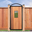 Inserto decorativo rectangular para puertas y jardín 9x17 negra