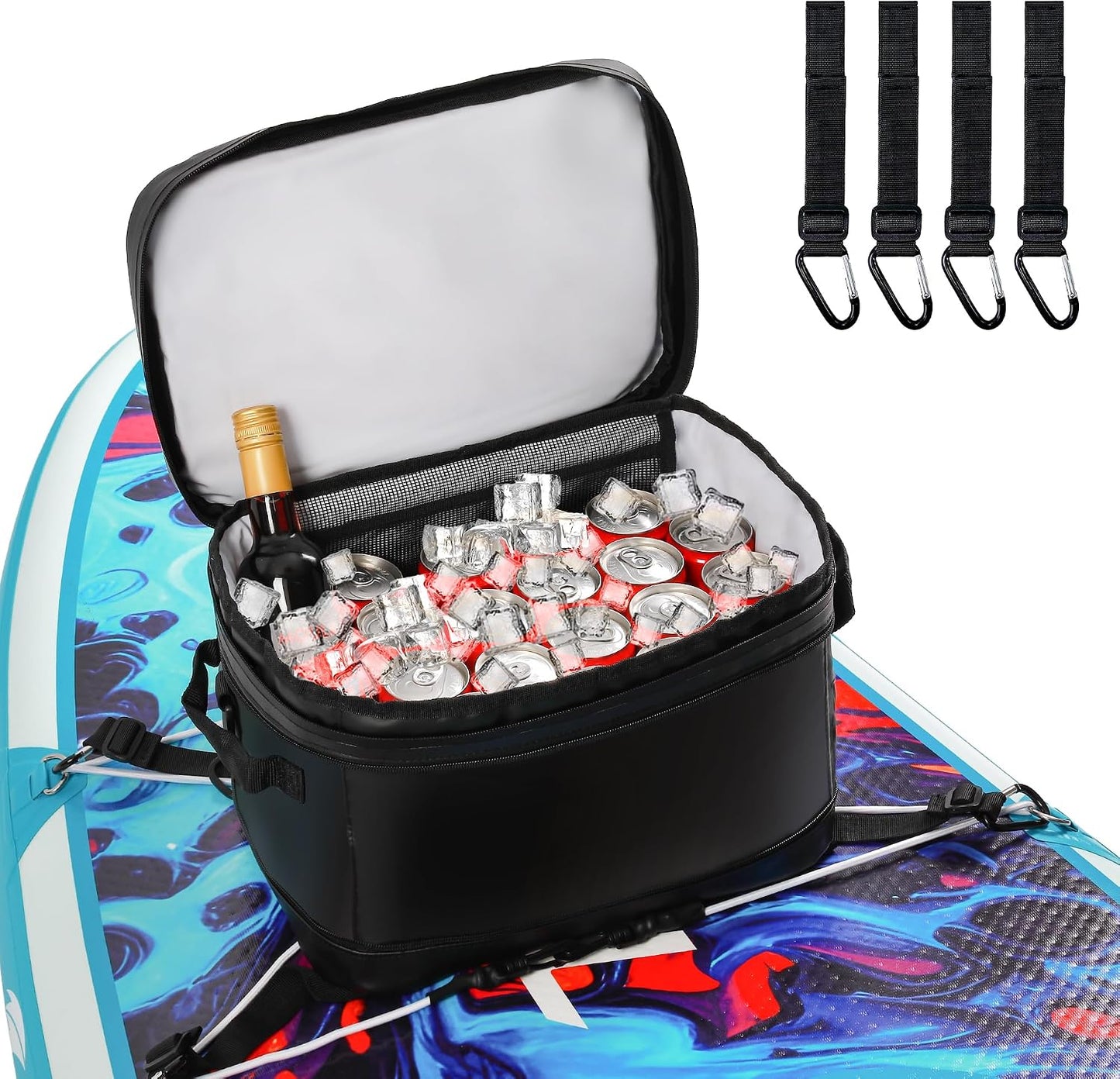 Bolsa enfriadora SUP con cremallera TPU y PVC para remo