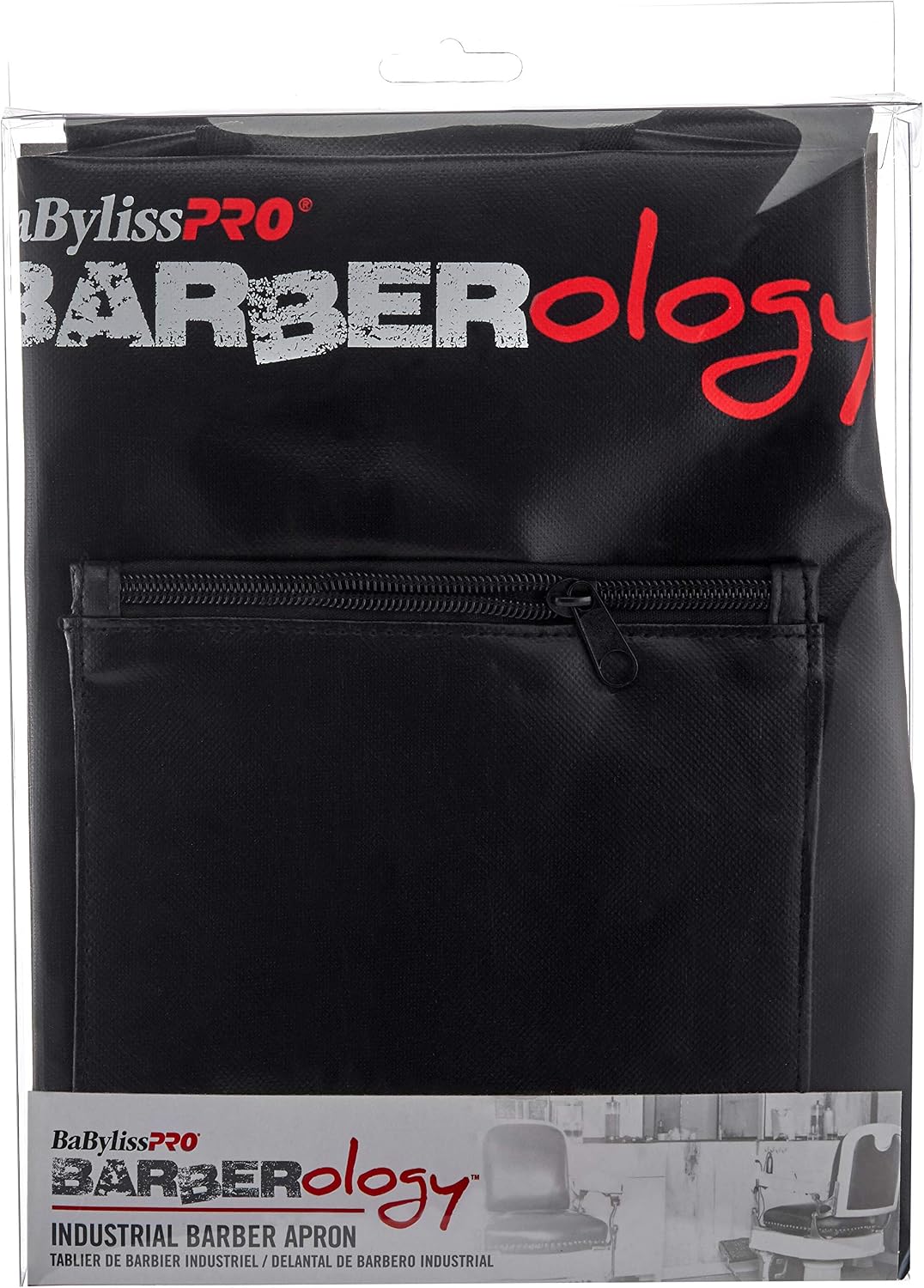 Delantal barbería BabylissPRO color negro
