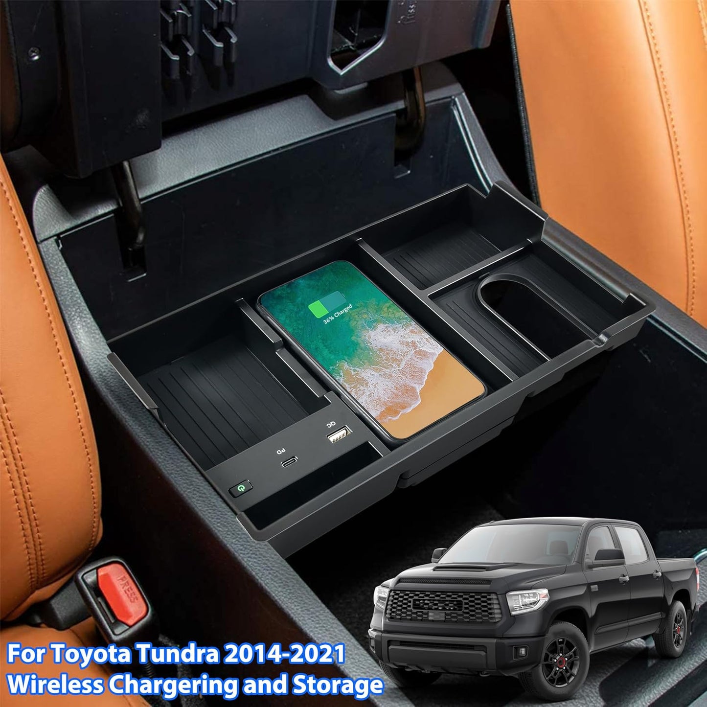 Cargador inalámbrico Tundra 14-21 con USB-A USB-C