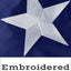 Bandera Puerto Rico nailon 3x5ft estrella bordada