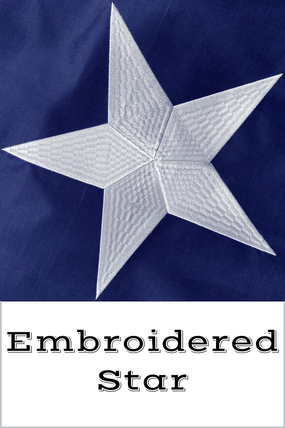 Bandera Puerto Rico nailon 3x5ft estrella bordada