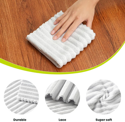 Toallas cocina terciopelo coral superabsorbentes 30x30