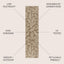 Alfombra corredor 2x10ft marrón/beige patio alta tráfico