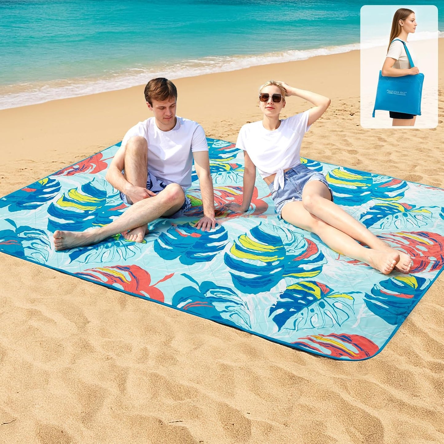 Manta playa impermeable plegable para parque al aire libre