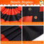 4 Banderas Halloween 3x1.5" 3 Ojales Negro Naranja