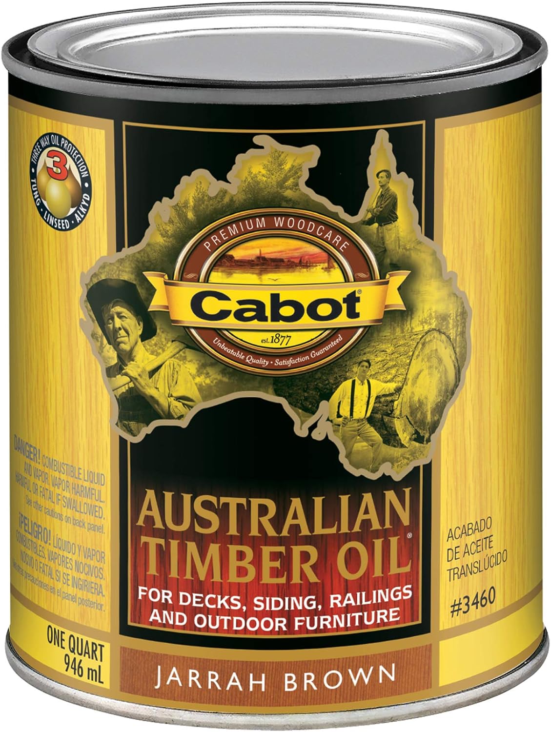 Aceite madera Jarrah 1qt protector manchas