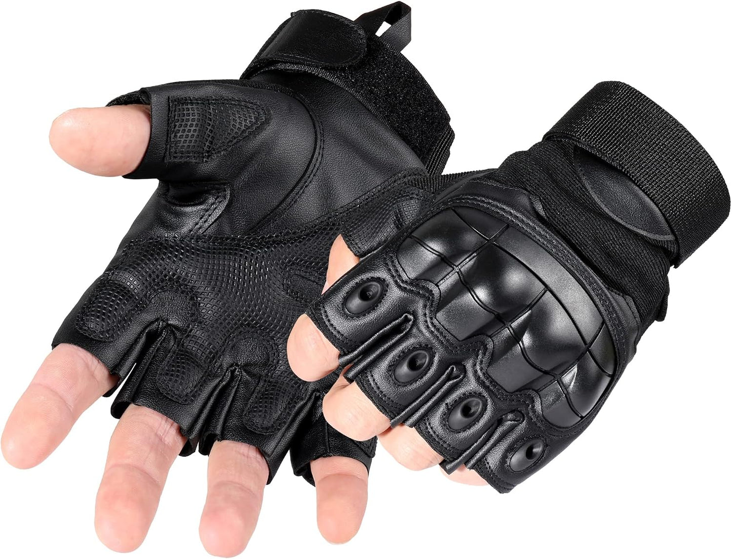 Guantes tácticos sin dedos para moto ciclismo escalada