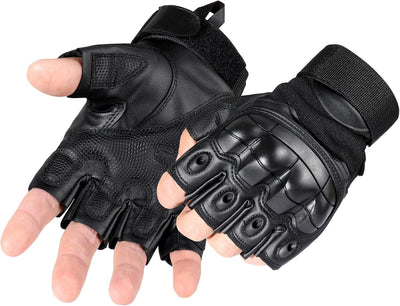 Guantes tácticos sin dedos para moto ciclismo escalada