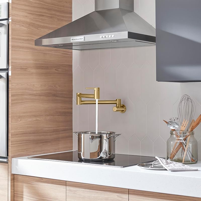 Llenador ollas pared cepillado Cool Sunrise oro