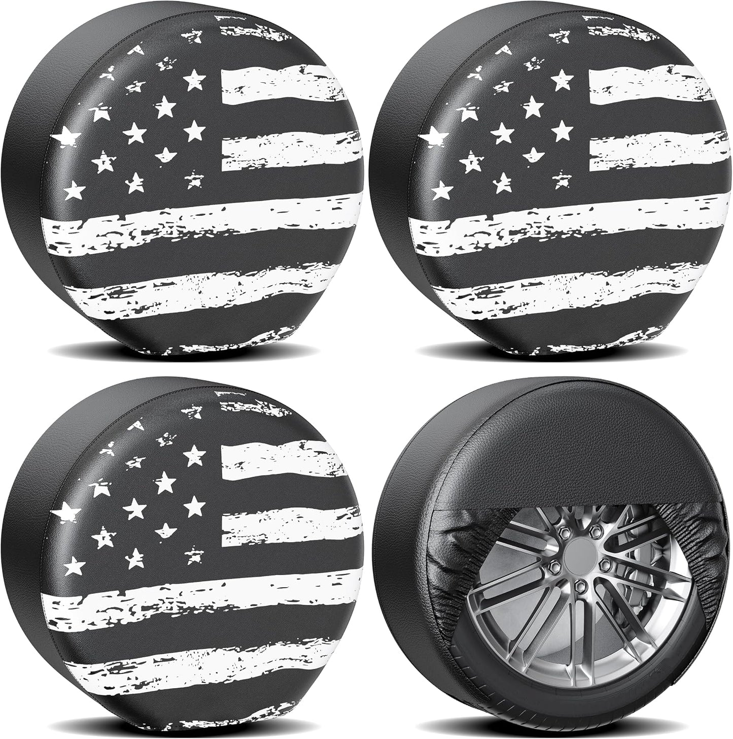 4 Fundas PVC para llantas camiones SUV autocaravanas