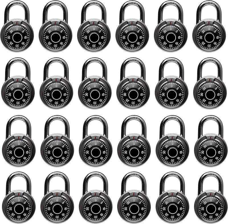 Cerradura combinación negro 2pulg 24 unidades