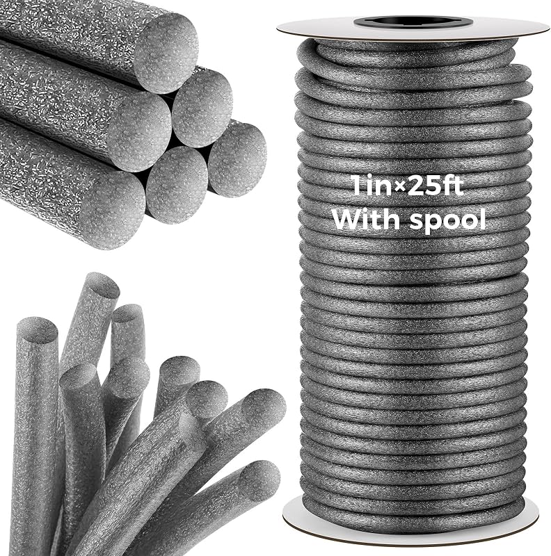 Varilla espuma 1pulg x25ft para grietas concreto gris