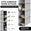 Pack 2 organizadores colgantes 10 estantes gris