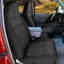 2 Pzas Fundas Asiento Alto Tela 60/40 Ford Ranger XL Negro