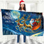 Bandera Navidad 3x5ft Papá Noel poliéster doble costura