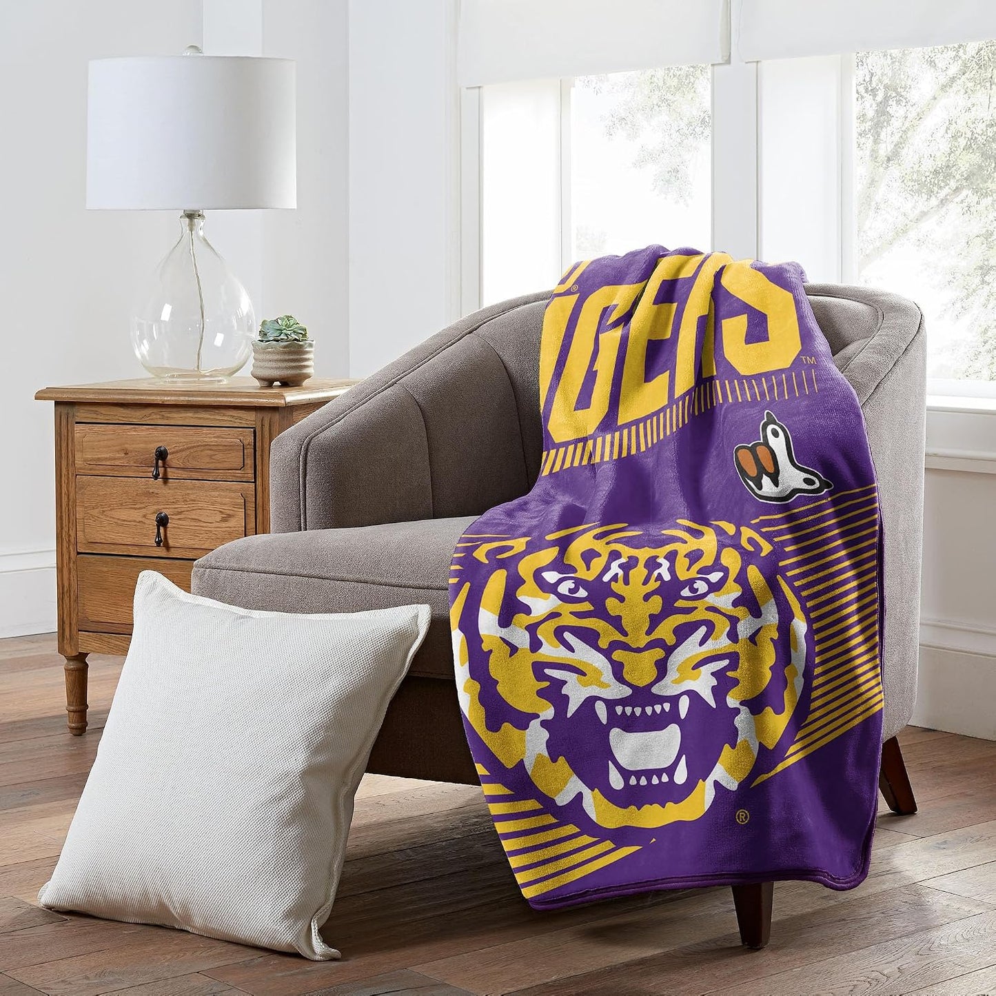 Manta polar LSU Tigers NCAA 60x80" ultrasuave
