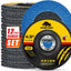 12 Discos Solapa 4.5x7/8 pulg Circonita Tipo 27 Lijado