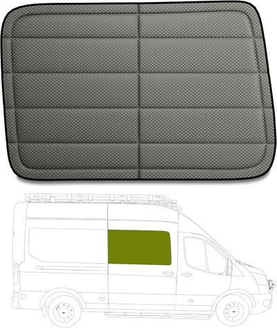 Cubierta puerta Ford Transit 2015-actual magnética
