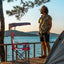 Silla campamento plegable con toldo portavasos 350lb