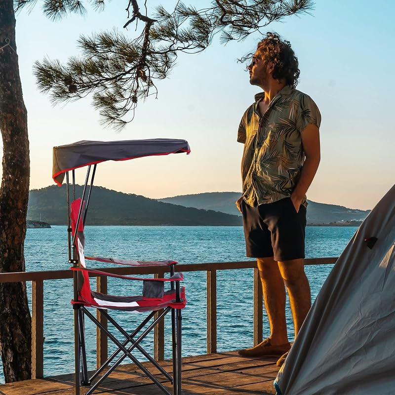 Silla campamento plegable con toldo portavasos 350lb