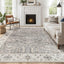 Alfombra sala 7x9ft lavable suave vintage antiderrap