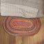 Alfombra ovalada trenzada 2x3ft decoración hogar pasillo