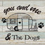 Tapete puerta 17x30" decoración perros You and Me and The