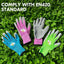 Guantes jardinería niños 3-5 años suave XXXS morado