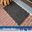 Alfombrilla exterior 20x30 pulg caucho resistente tela