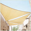 Toldo sombra solar triangular 18x18x25.5ft tela beige