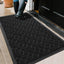 Tapete 47x32pulg antiderrap impermeable entrada garaje negro
