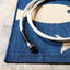 Alfombra lavable exterior 5'3x7'7 azul y beige CY6012-258