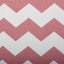 Cesta plegable poliéster diseño cheurón rosa grande