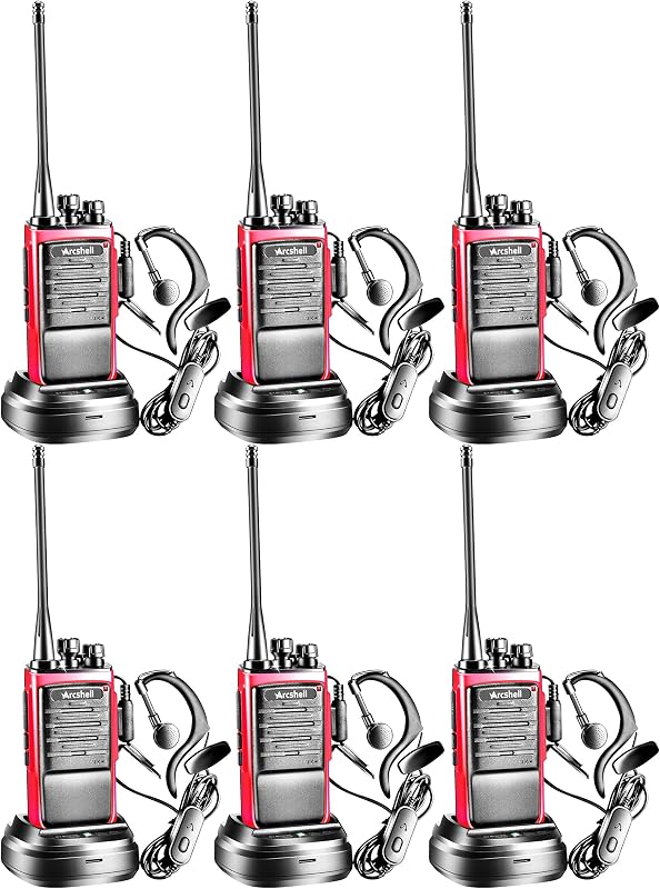 6 Walkie Talkies AR-6 Recargables Alcance Largo con