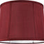 Pantalla lámpara burdeos 12x14pulg para mesa vintage