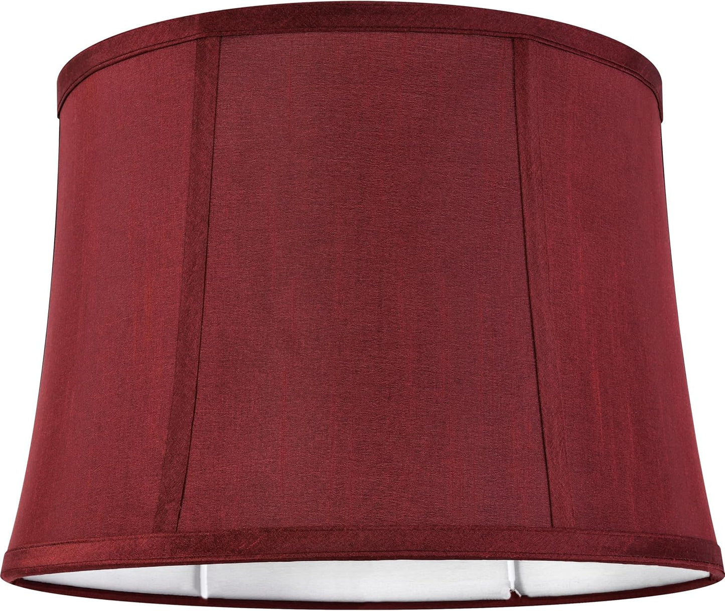 Pantalla lámpara burdeos 12x14pulg para mesa vintage
