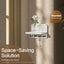 Soporte llaves pared 17.8cm 4 ganchos estante flotante