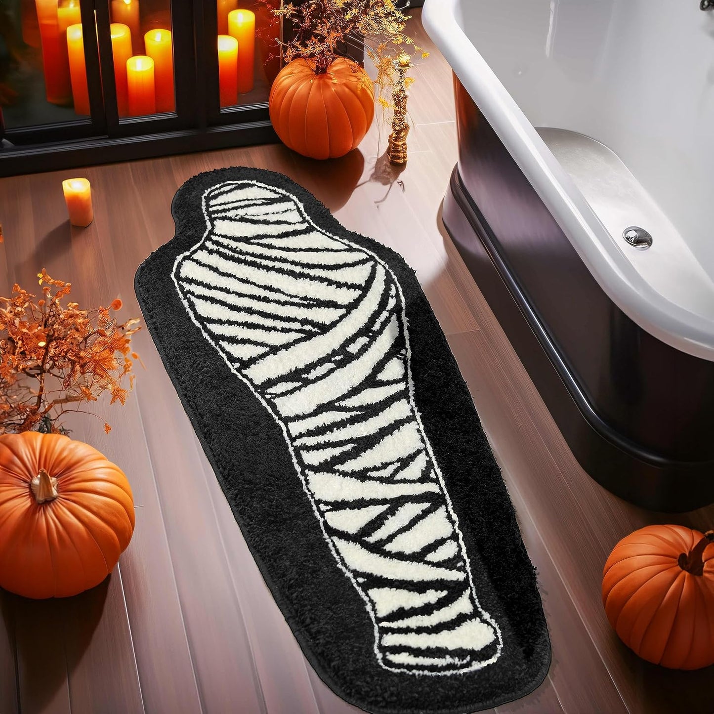 Alfombra baño Halloween antideslizante decoración gótica