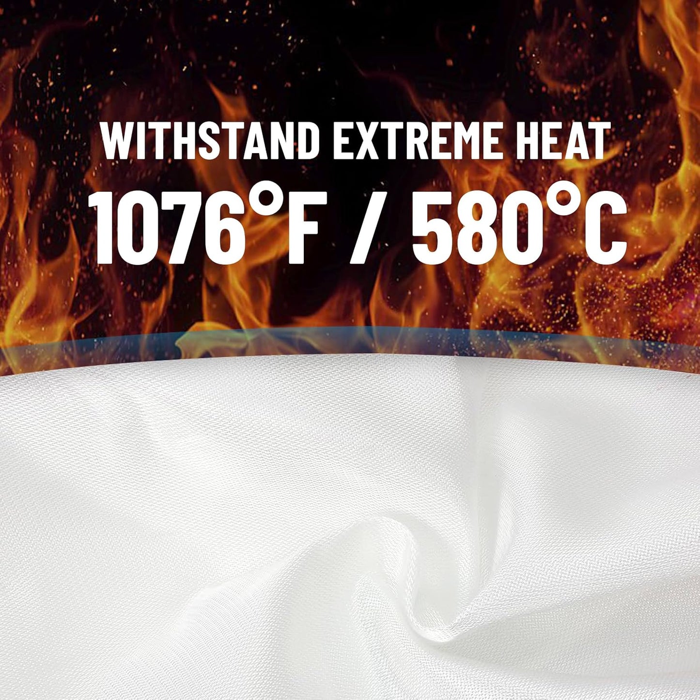 Manta extinción incendios fibra vidrio impermeable hogar