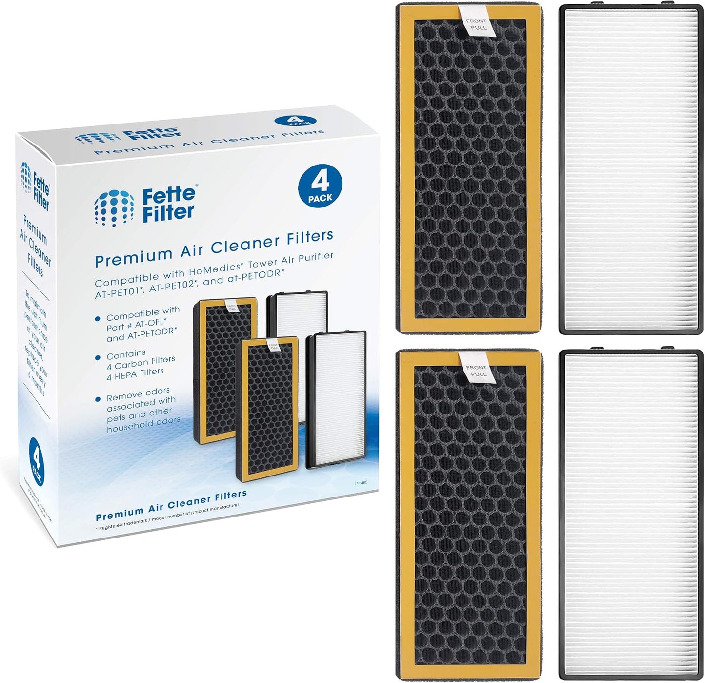 2 Filtros HEPA y 2 de Carbón Activo Comp Totalclean Petplus