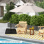 Base sombrilla patio 20L soporte agua arena 284lb color