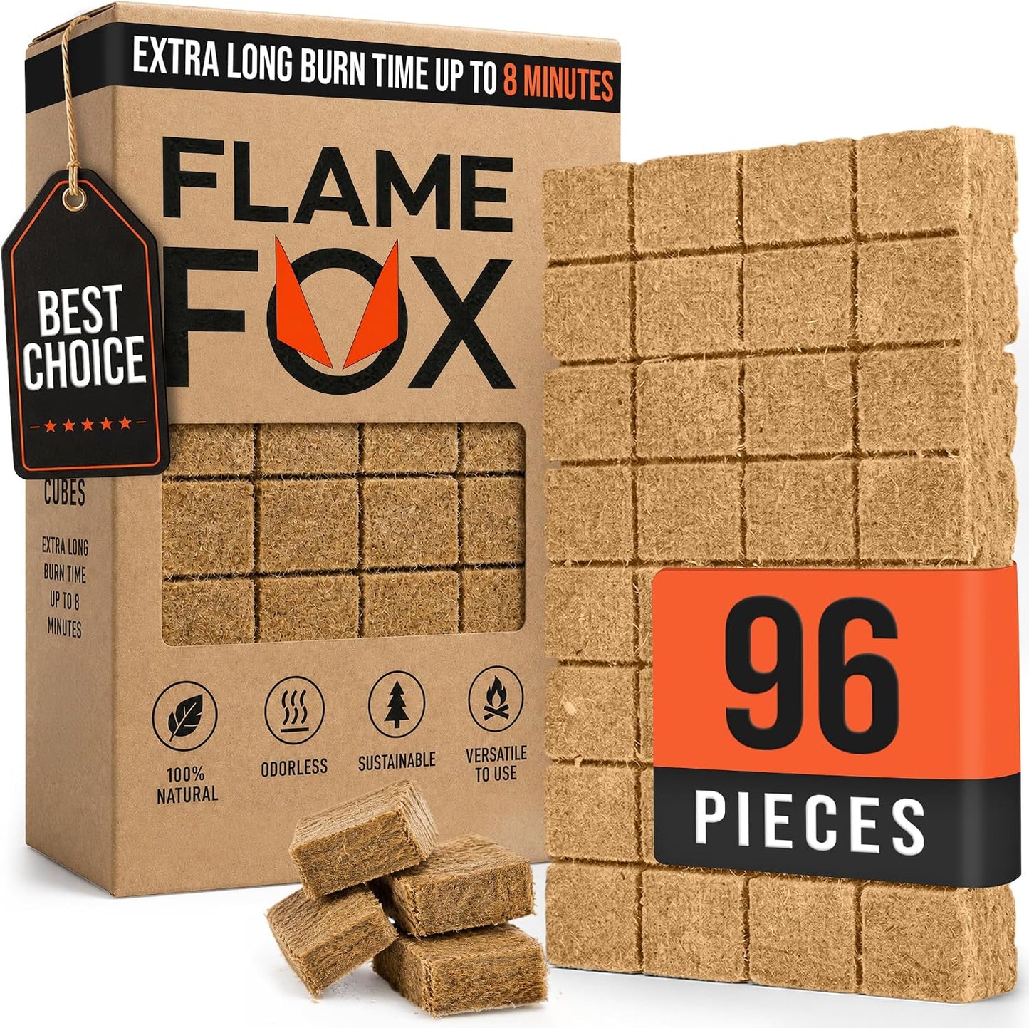 Cubos encendido rápido 96uds para fogata chimenea