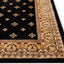 Alfombra tradicional negra 2ft3pulg x 3ft11pulg
