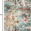 Alfombra área 6x9ft gris azul diseño abstracto moderno
