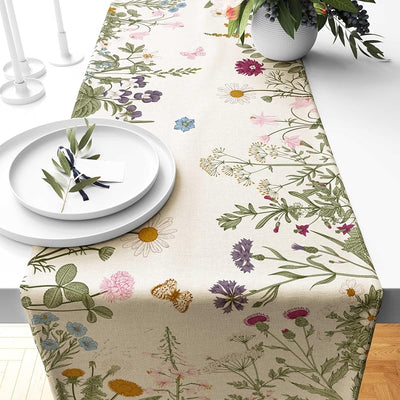 Cubierta mesa floral vintage rectangular decorativa