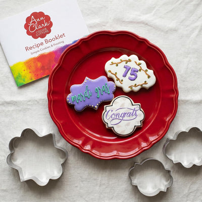 Set 3 Pzas Cortadores Galletas Placa Ann Clark